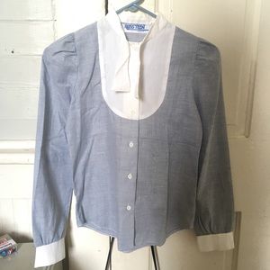 Schoolgirl blouse with neck tie XS